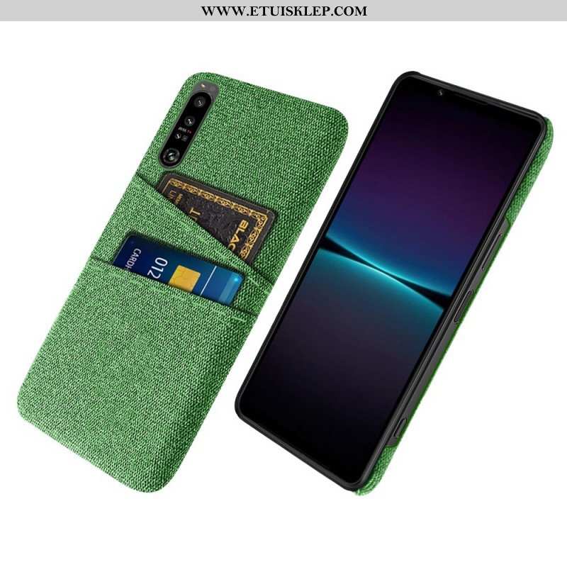 Etui do Sony Xperia 1 IV Tkanina Na Karty